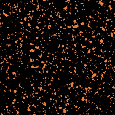 Sportovní podlaha Attack 2 x 1 m - černá/oranžová