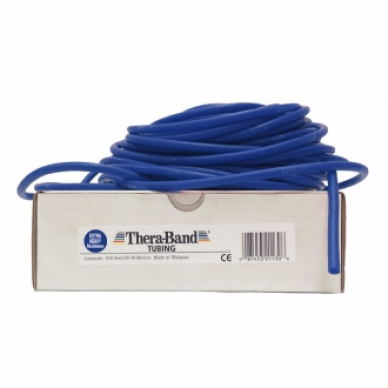 Guma na cvičení TheraBand Tubing 30,5 m modrá