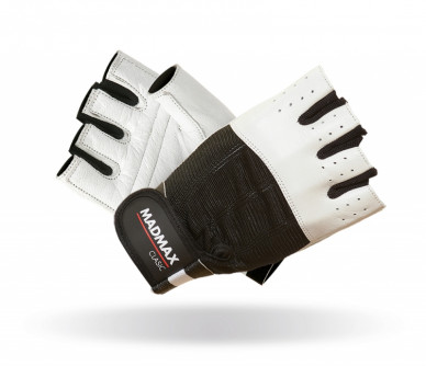 Fitness rukavice Madmax Clasic White - XL
