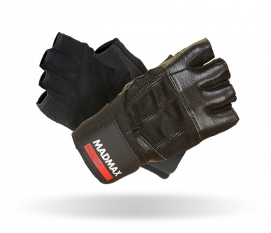 Fitness rukavice Madmax Professional Black Exclusive - L