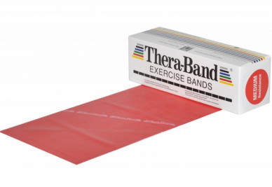Posilovací guma TheraBand 5,5 m červená