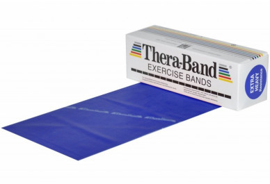 Posilovací guma TheraBand 5,5 m modrá