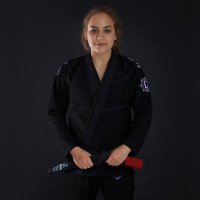 Dámské kimono GI BJJ Champion 2.0 Lavender Ground Game černá