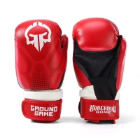 Boxerské rukavice Kickboxing Ground Game červená