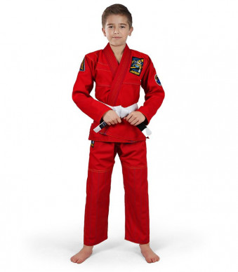 Dětské kimono GI BJJ Junior 3.0 Ground Gmae červená