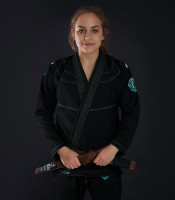 Dámské kimono GI BJJ Champion 2.0 Mint Ground Game černá