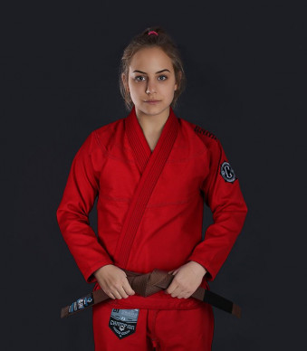Dámské kimono GI BJJ Champion 2.0 Ground Game červená