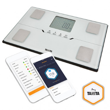Tanita Corporation Chytrá osobní váha s tělesnou analýzou a připojením Bluetooth BC 401 bílá