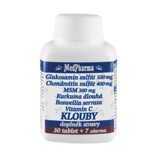 Glukosamin sulfát (chondroitin, MSM, kurkuma) KLOUBY 67tablet