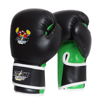StormCloud Rukavice boxerské pro děti Fighter Černé/Zelené