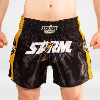 StormCloud Šortky Muay Thai Classic Černé/Žluté
