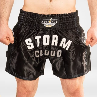 StormCloud Šortky Muay Thai Headline Černé