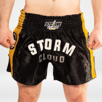 StormCloud Šortky Muay Thai Headline Černé/Žluté