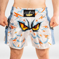 StormCloud Šortky Muay Thai Monstercloud Bílé