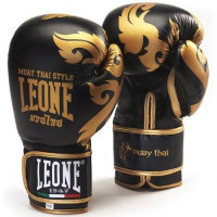 Leone Rukavice Boxerské Muay Thai Černé/Zlaté