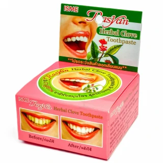 Rasyan Herbal clove 25g – bylinná bělící zubní pasta s hřebíčkem