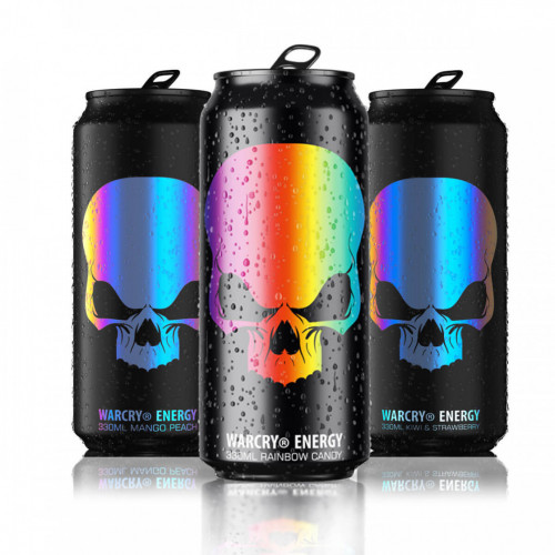 Genius Nutr Warcry Energy drink 330ml Rainbow