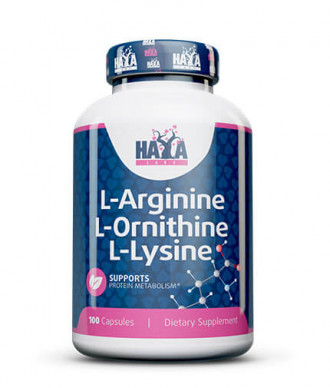 Haya Labs L-arginine / L-Ornitine / L-Lysine 100 kapslí