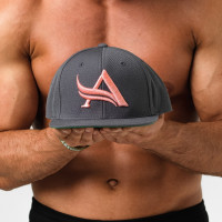 Aesthetix Era dámská kšiltovka Snapback Grey Pink Šedá