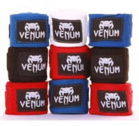 Boxerské bandáže značky VENUM - 2,5 m - Bílé