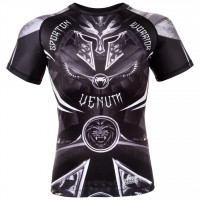 Rashguard VENUM GLADIATOR 3.0 kr. rukáv - černo/bílý