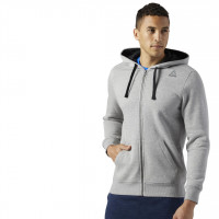 REEBOK Pánská mikina EL FLEECE FZ - šedá