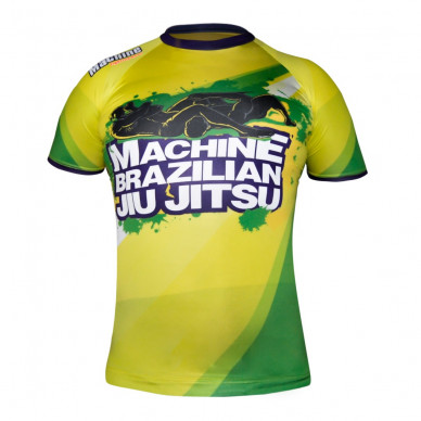 Rashguard MACHINE Kr. rukáv BRAZILIAN JIU JITSU