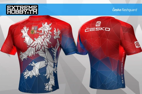 Extreme Hobby Rashguard KR.rukáv ČESKÝ LEV