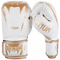 Boxerské rukavice VENUM GIANT 3.0 kůže - bílo/zlaté