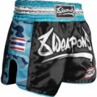 8 WEAPONS Muay Thai trenýrky Ultra Camo Blue