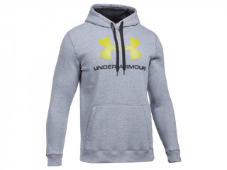 Pánská mikina UNDER ARMOUR RIVAL FITTED GRAPHIC - šedá