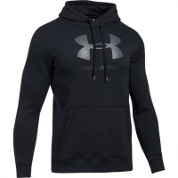 Pánská mikina UNDER ARMOUR RIVAL FITTED GRAPHIC - černá