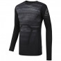 Další: REEBOK Pánské kompresní tričko AC LS Tee - AOP - černé