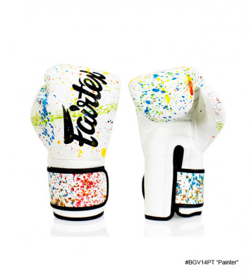 Fairtex Boxerské rukavice Painter BGV14PT - bílé