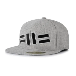 Pánská kšiltovka PitBull West Coast CLASSIC Front Logo Flat- šedá