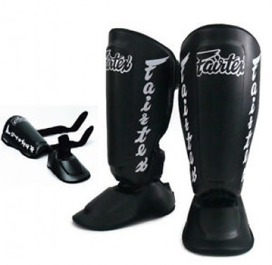 Chrániče holení a nártů Fairtex  SP7 - černobílá