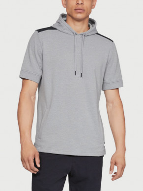 Pánská sportovní mikina Under Armour Microthread Terry Ss Hoodie - šedá