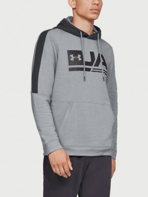 Pánská mikina UNDER ARMOUR MICROTHREAD FLEECE GRAPHIC - šedá