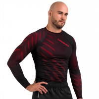 Rashguard HAYABUSA ODOR RESIST dl. rukáv - červená