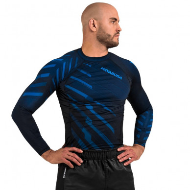 Rashguard HAYABUSA ODOR RESIST dl. rukáv - modrý