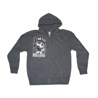 Pánská mikina Metal Mulisha NO PEACE - šedá
