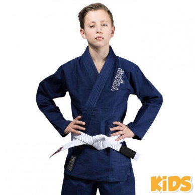 Venum Dětské BJJ GI CONTENDER - Navy modré + bílý pásek zdarma