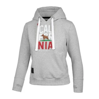 PitBull West Coast Dámská mikina KP CAL FLAG - šedá