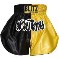 Muay Thai šortky Blitz- černo/žluté