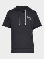 Pánské Tričko Under Armour Sportstyle Terry Ss Hoody - černé