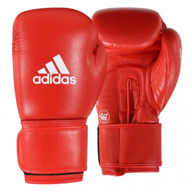 Boxerské rukavice Adidas AIBA II červené - kůže