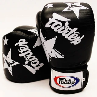 Boxerské rukavice Fairtex \"Nation Prints\" BGV1 - černé