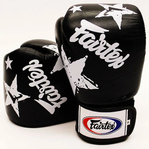Boxerské rukavice Fairtex \\"Nation Prints\\" BGV1 - černé