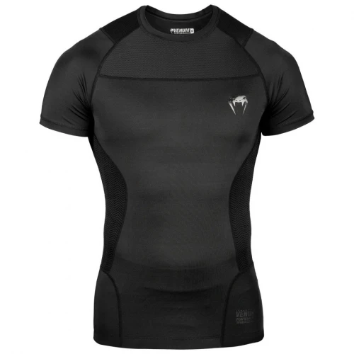 Rashguard VENUM G-FIT s Kr. rukávem - černý