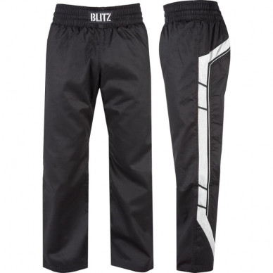 Plátěné kalhoty BLITZ Elite Full Contact - černo/bílé